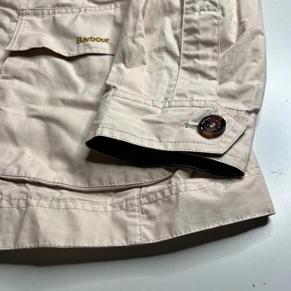 Barbour Averie Women’s Jacket UK 18 US 14 Beige Showerproof Cord Collar - Picture 6 of 11